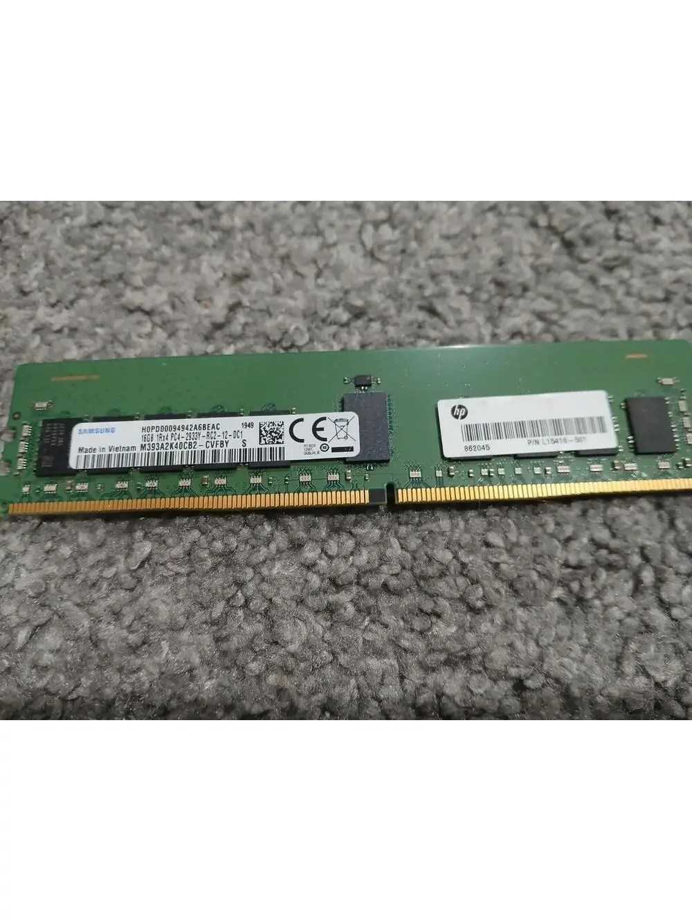Samsung 16GB 1Rx4 PC4-2933Y DDR4 ECC Registered Server RAM M393A2K40CB2-CVFBY